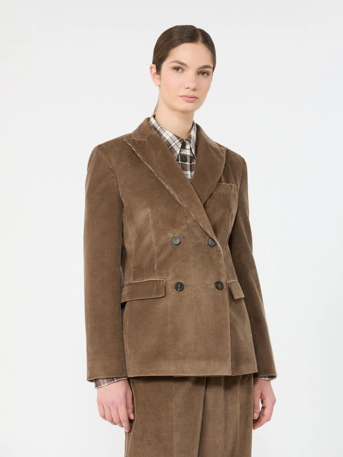 WEEKEND Blazer in velluto di cotone a costine - MARRONE CHIARO WKDKATANGA 023 WEEKEND 