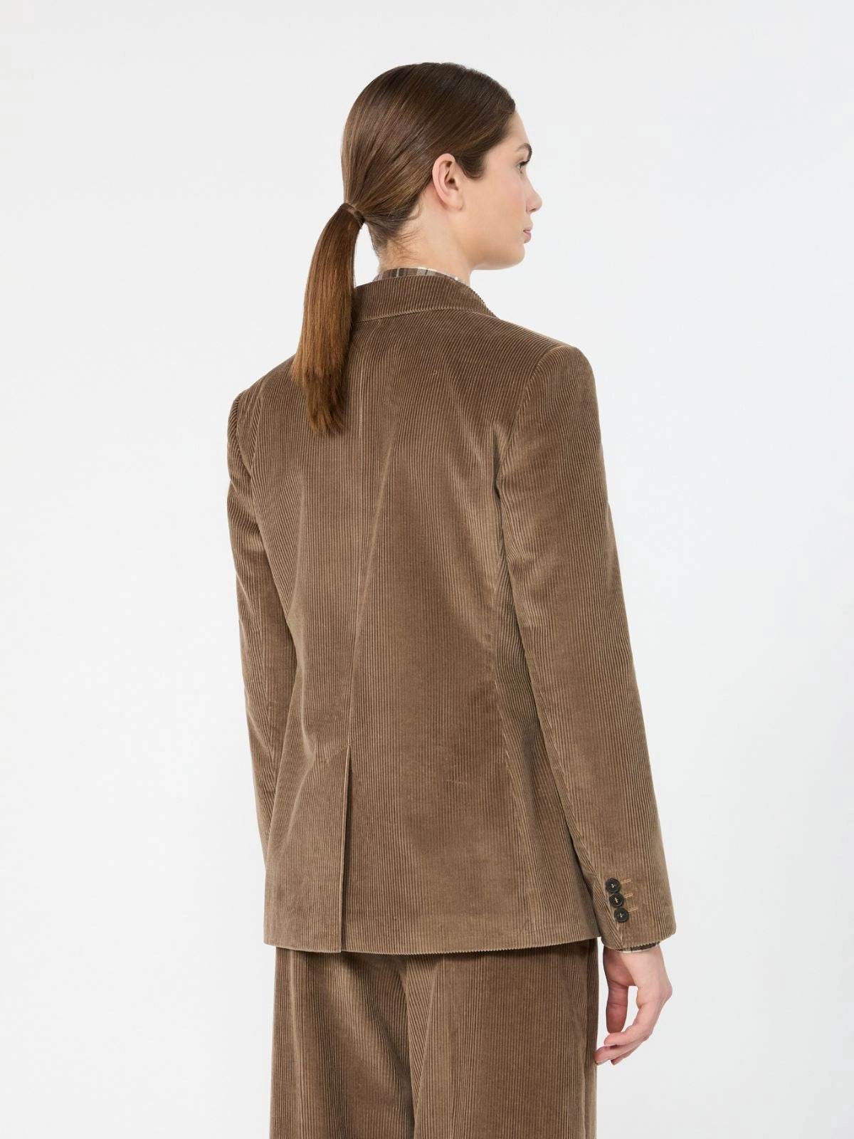 WEEKEND Blazer in velluto di cotone a costine - MARRONE CHIARO WKDKATANGA 023 WEEKEND 