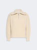 WEEKEND Dolcevita con zip in lana - GHIACCIO
