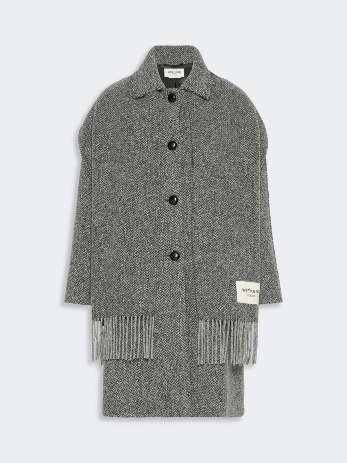 Cappotto in tweed di mista lana - ANTRACITE WKDLATINO 016 WEEKEND 
