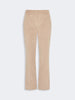 Pantalone crop in velluto di cotone - SABBIA