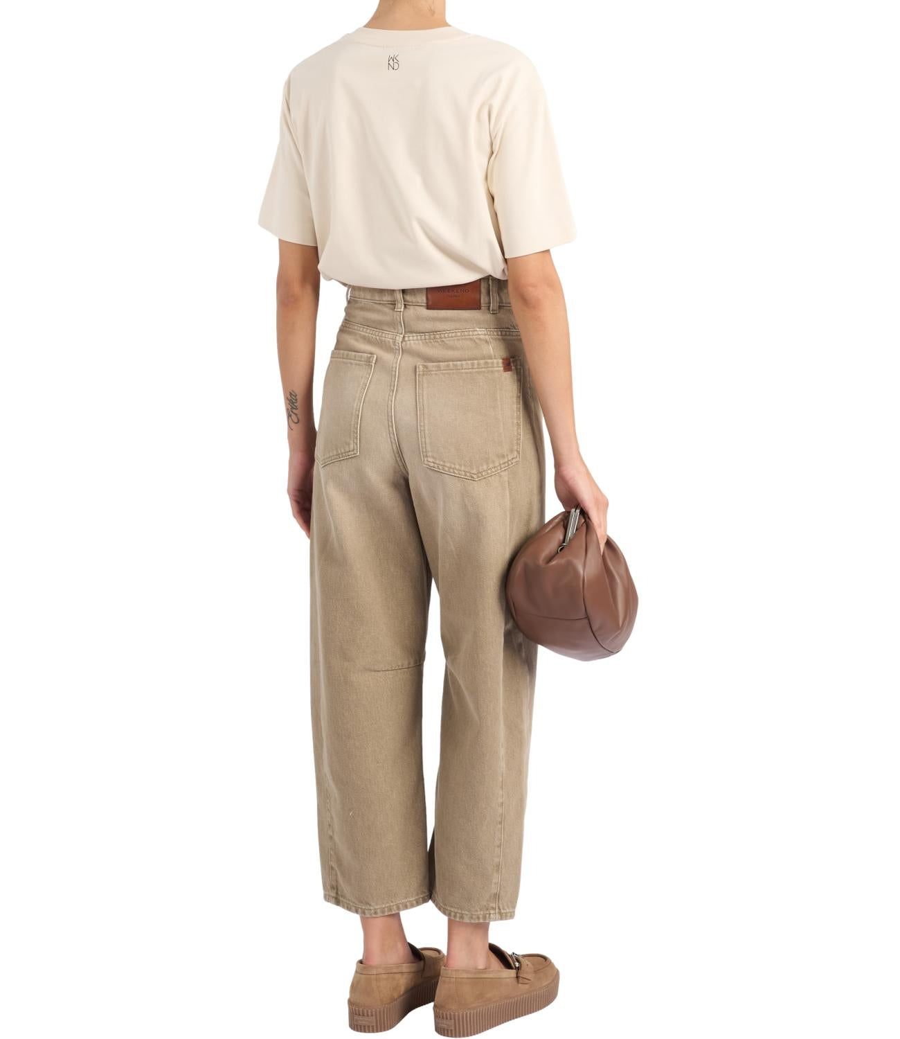 T-shirt in jersey di cotone - Panna WKDMULTID 002 WEEKEND 