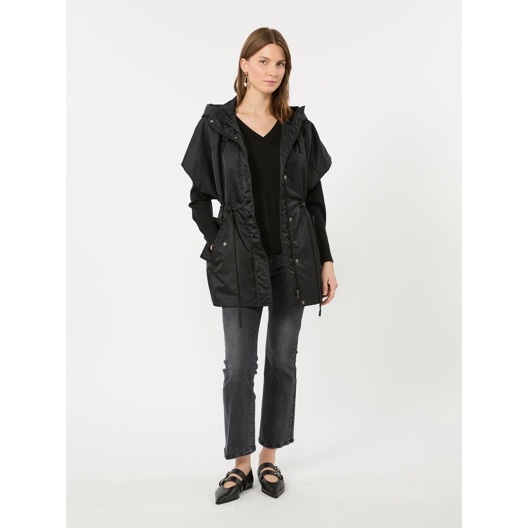 Gilet imbottito in twill antigoccia - NERO WKDORIGANO 001 WEEKEND 