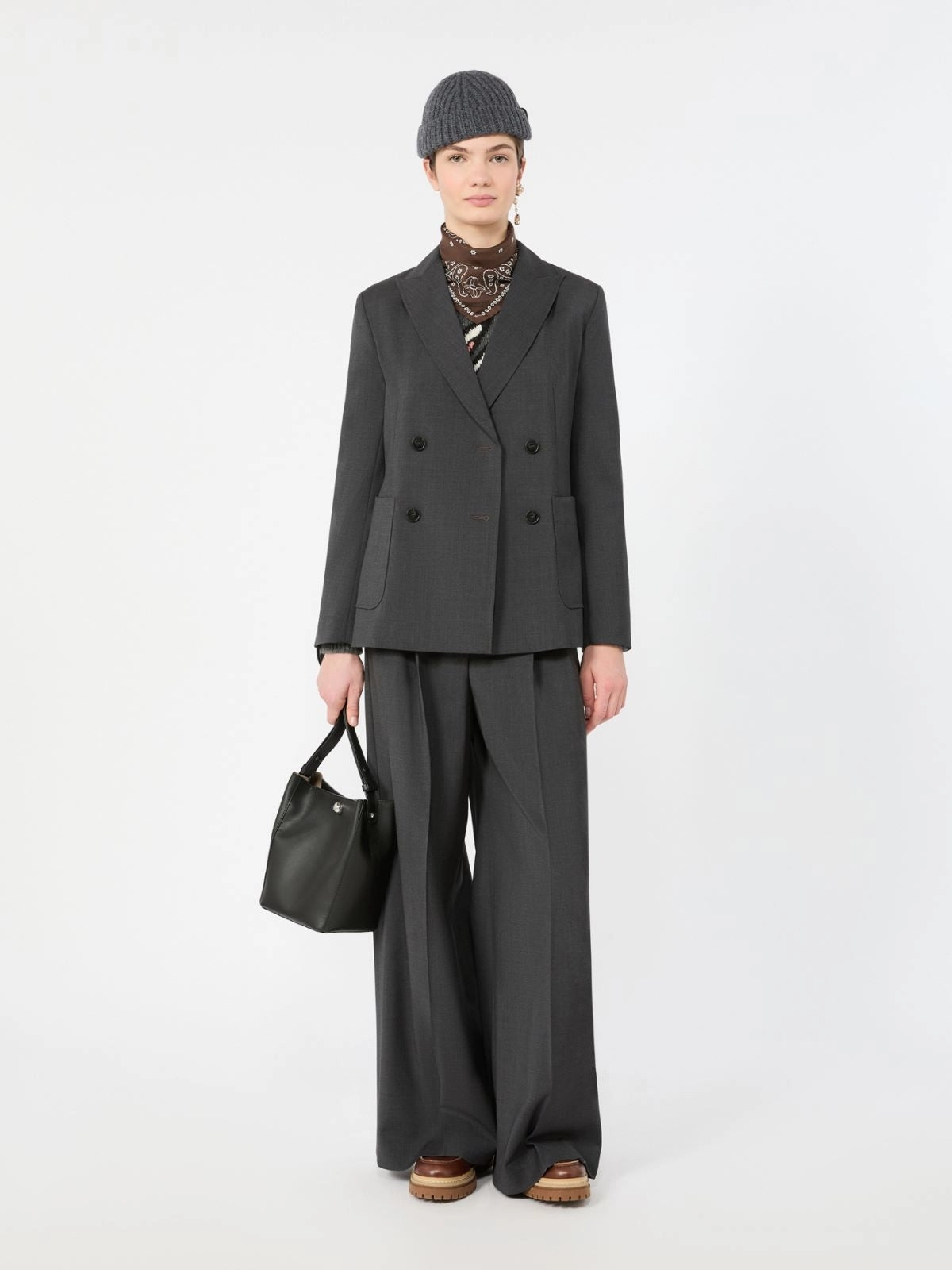 WEEKEND Blazer in tela di lana - ANTRACITE<BR/> WKDORNATI 015 WEEKEND 