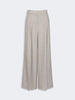 WEEKEND Pantalone wide leg in tela di lana - NOCCIOLA