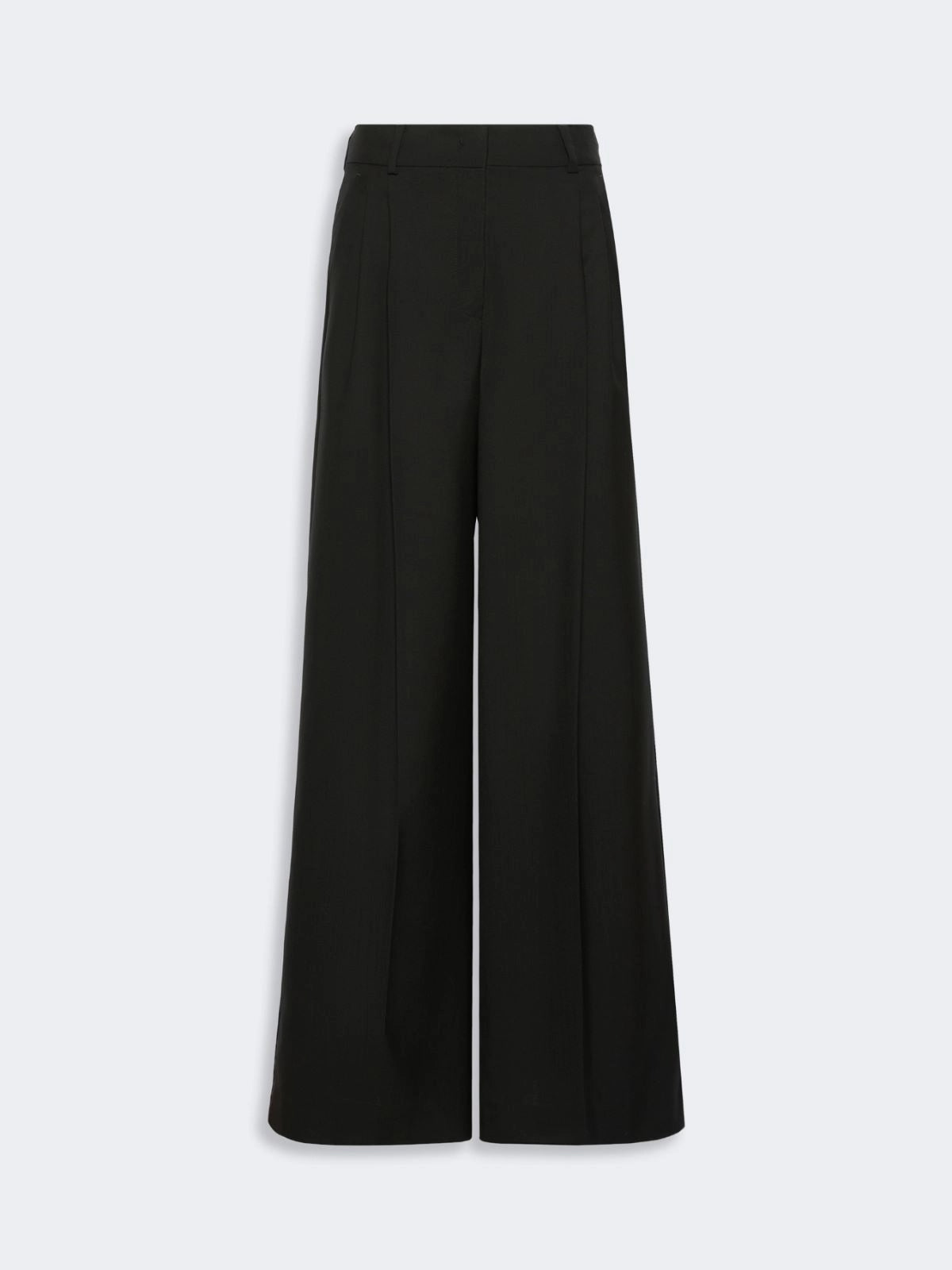 WEEKEND Pantalone wide leg in tela di lana - NERO WKDOVVIO 002 WEEKEND 