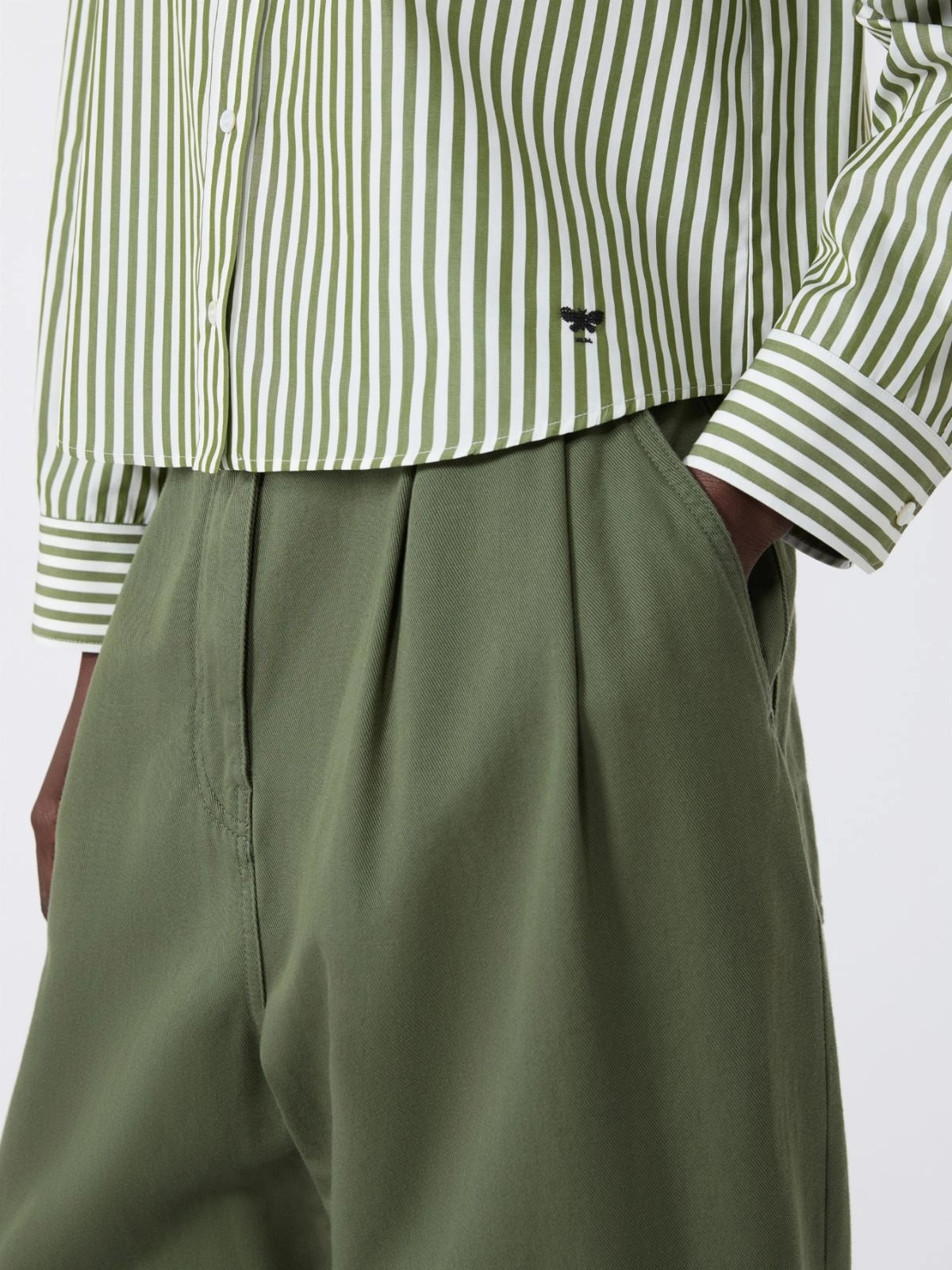 WEEKEND Camicia in popeline di cotone - VERDE WKDPANETTO 005 WEEKEND 