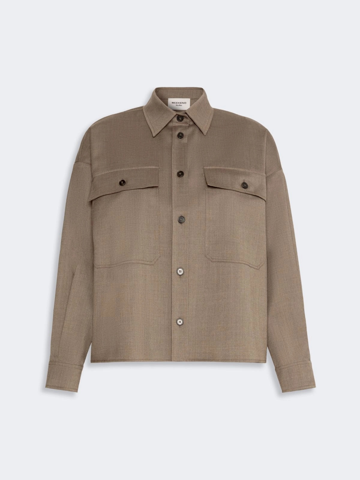 WEEKEND Giacca in batavia di lana stretch - MARRON GLACE'<BR/> WKDRADURA 001 WEEKEND 