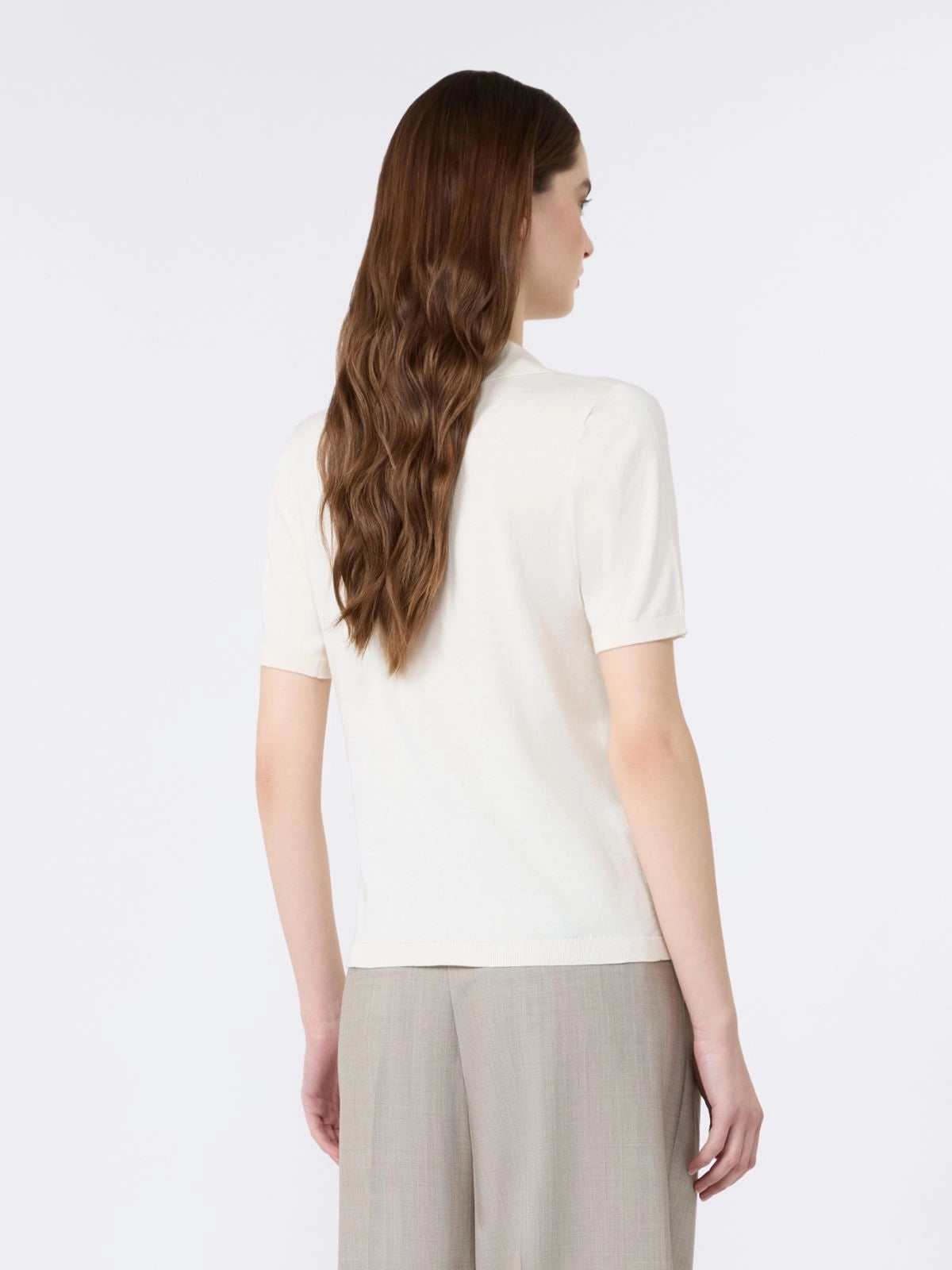 WEEKEND Maglia in filato di seta e cotone - ECRU WKDRONCOLO 001 WEEKEND 