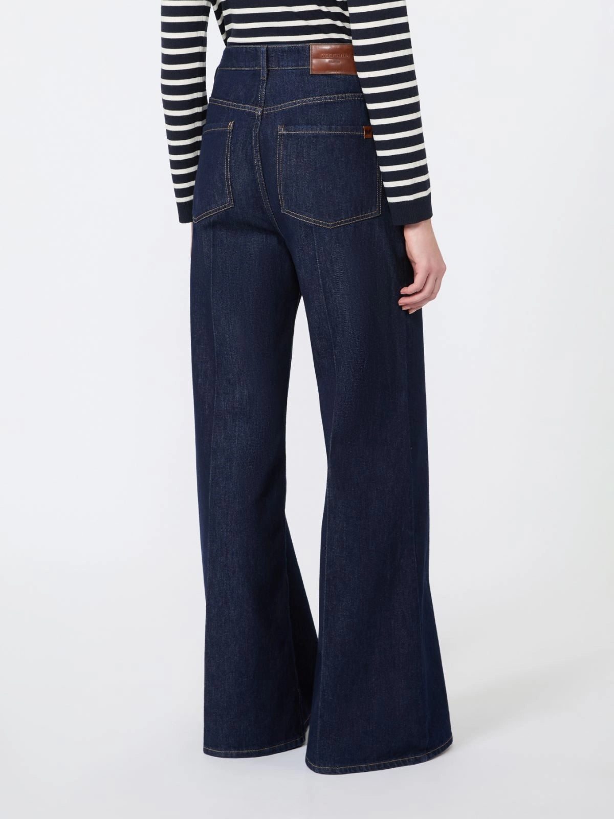 WEEKEND Jeans palazzo in denim di cotone - BLU WKDSPORT 001 WEEKEND 
