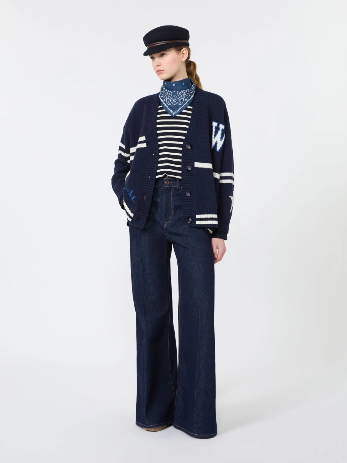 WEEKEND Jeans palazzo in denim di cotone - BLU WKDSPORT 001 WEEKEND 