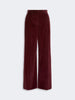 WEEKEND Cotton velvet trousers - BORDEAUX