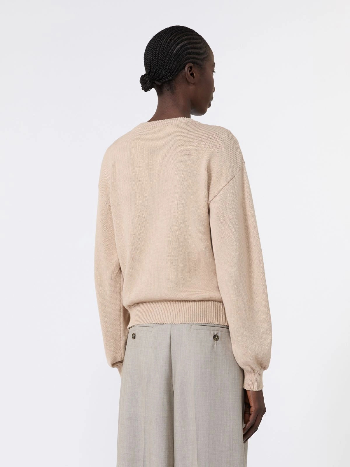 WEEKEND Cardigan in filato di cotone con intarsi - SABBIA WKDTEIERA 022 WEEKEND 