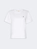WEEKEND T-Shirt aus reinem Baumwolljersey - WEISS