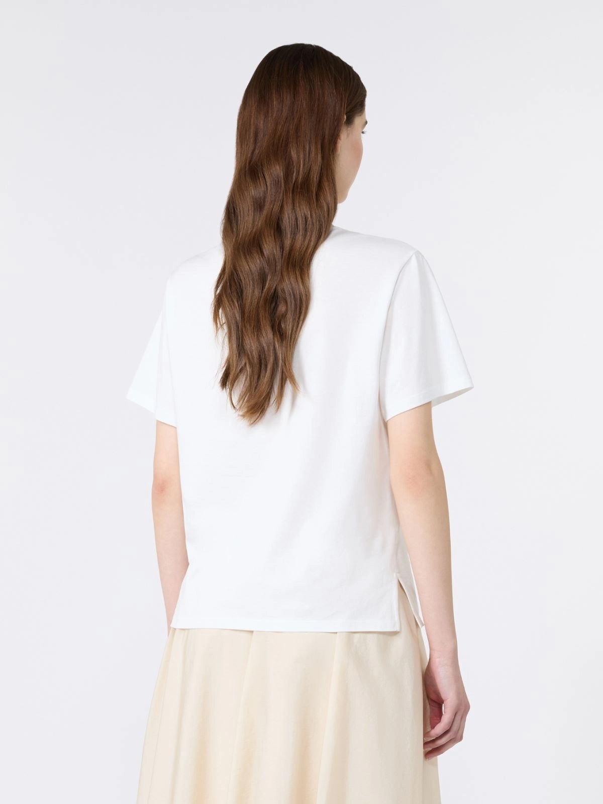 WEEKEND T-shirt in jersey di puro cotone - BIANCO WKDVENACO 001 WEEKEND 