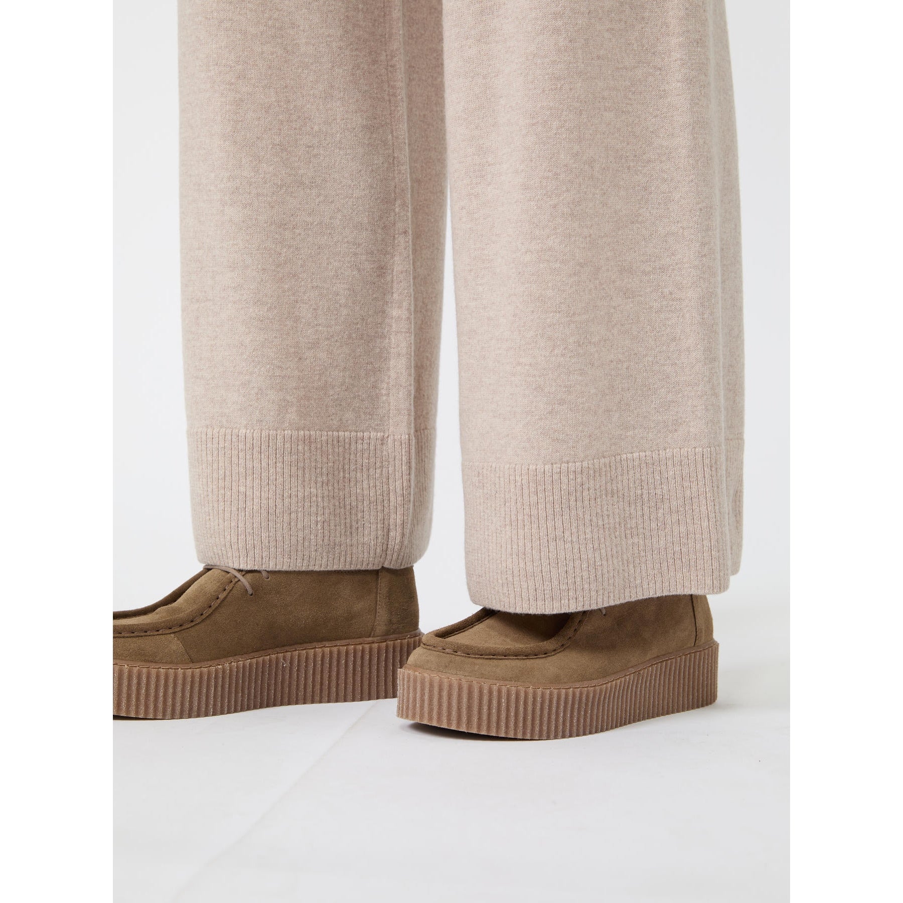 Weekend- Pantalone in filato di lana e cachemire - Noce WKDZINCO 003 WEEKEND 