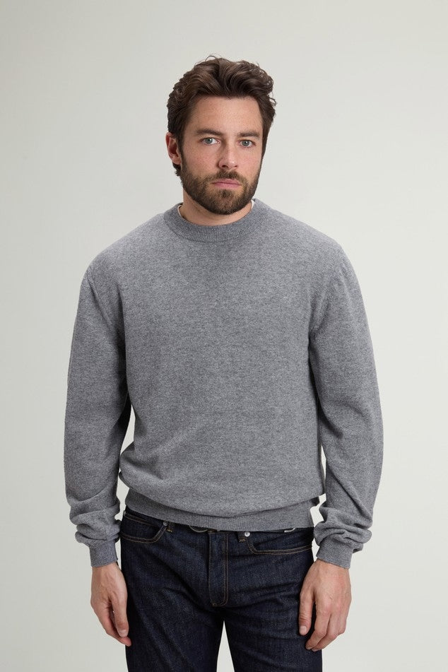 Maglione girocollo in pura lana vergine<BR/> CFWOKN2063MRUF5094 185 WOOLRICH 