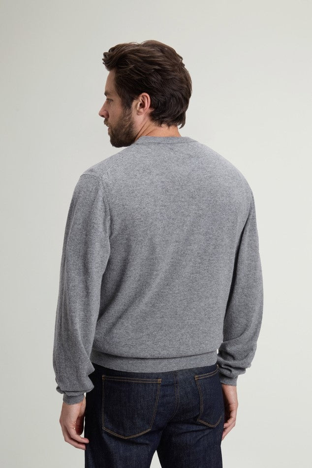 Maglione girocollo in pura lana vergine<BR/> CFWOKN2063MRUF5094 185 WOOLRICH 
