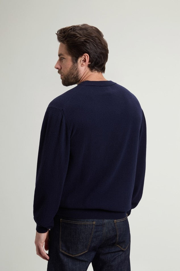 Maglione girocollo in pura lana vergine CFWOKN2063MRUF5094 3989 WOOLRICH 