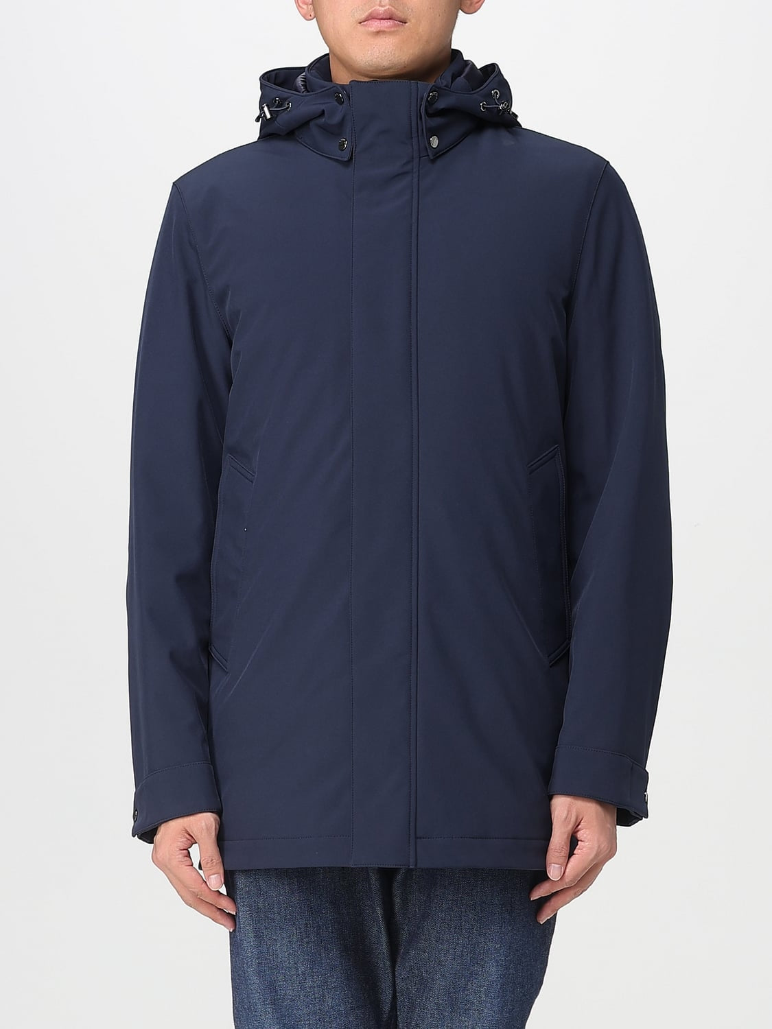 Parka Woolrich in nylon con cappuccio<BR/> CFWOOU2017MBUT3496 3989 WOOLRICH 