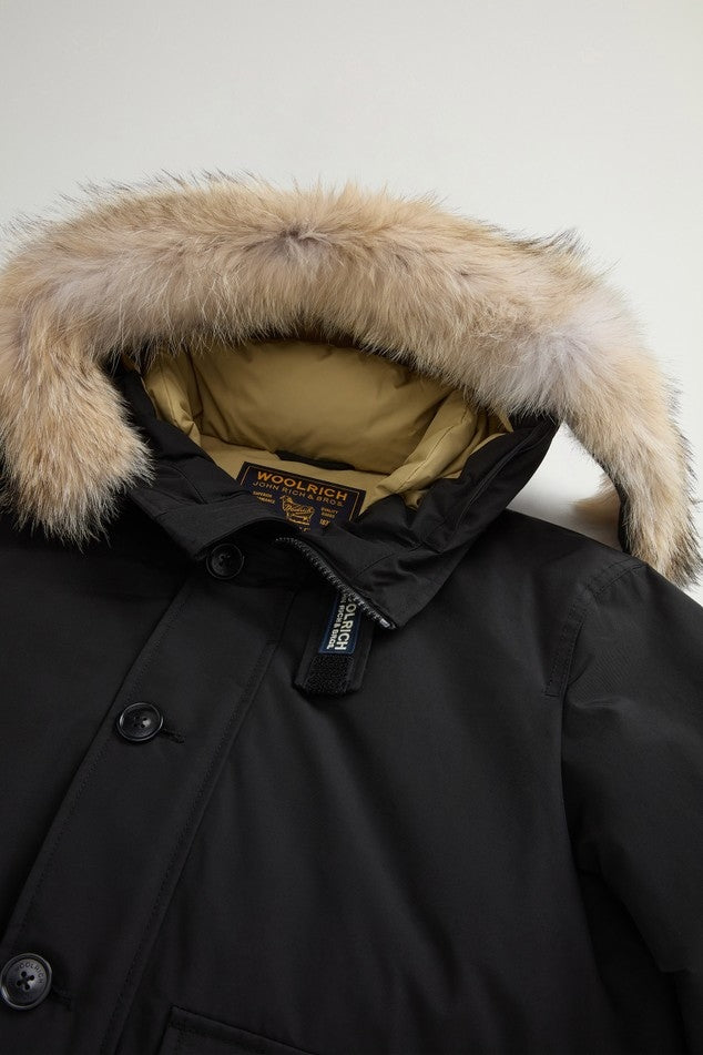 Bomber Polar in Ramar Cloth imbottito con cappuccio<BR/> CFWOOU2238MRUT0001 BLK WOOLRICH 