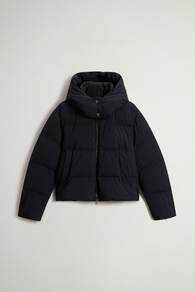 Piumino Madison in nylon elasticizzato con cappuccio rimovibile<BR/> CFWWOU2227FRUT3107 100 WOOLRICH 