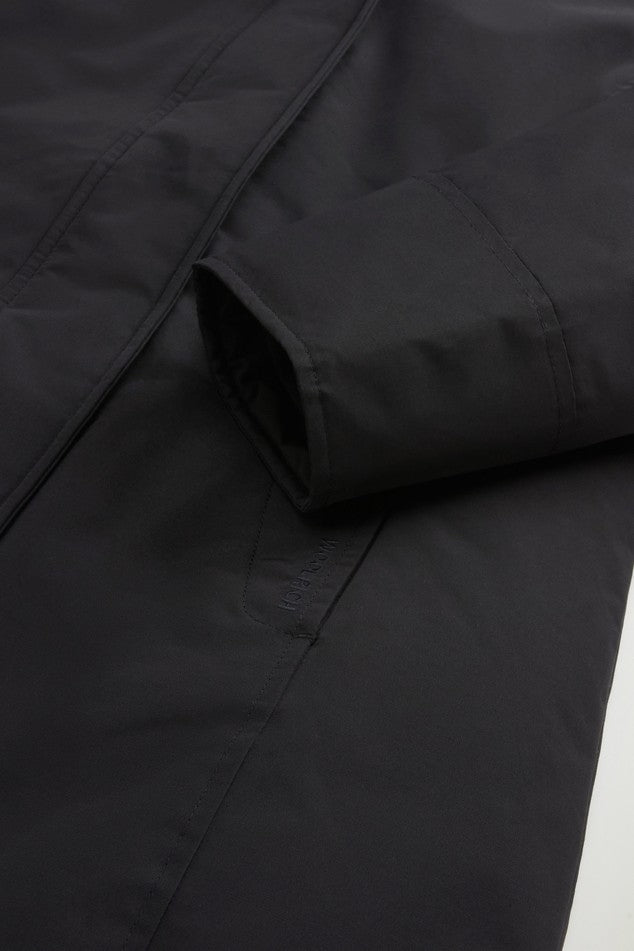 Heritage Boulder Parka in Ramar Cloth<BR/> CFWWOU2265FRUT0001 BLK WOOLRICH 