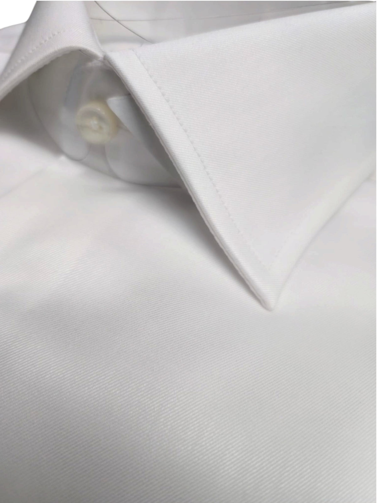 Camicia Collo Francese Piccolo Tinta Unita Twill Bianco ACT53111460 001 XACUS 