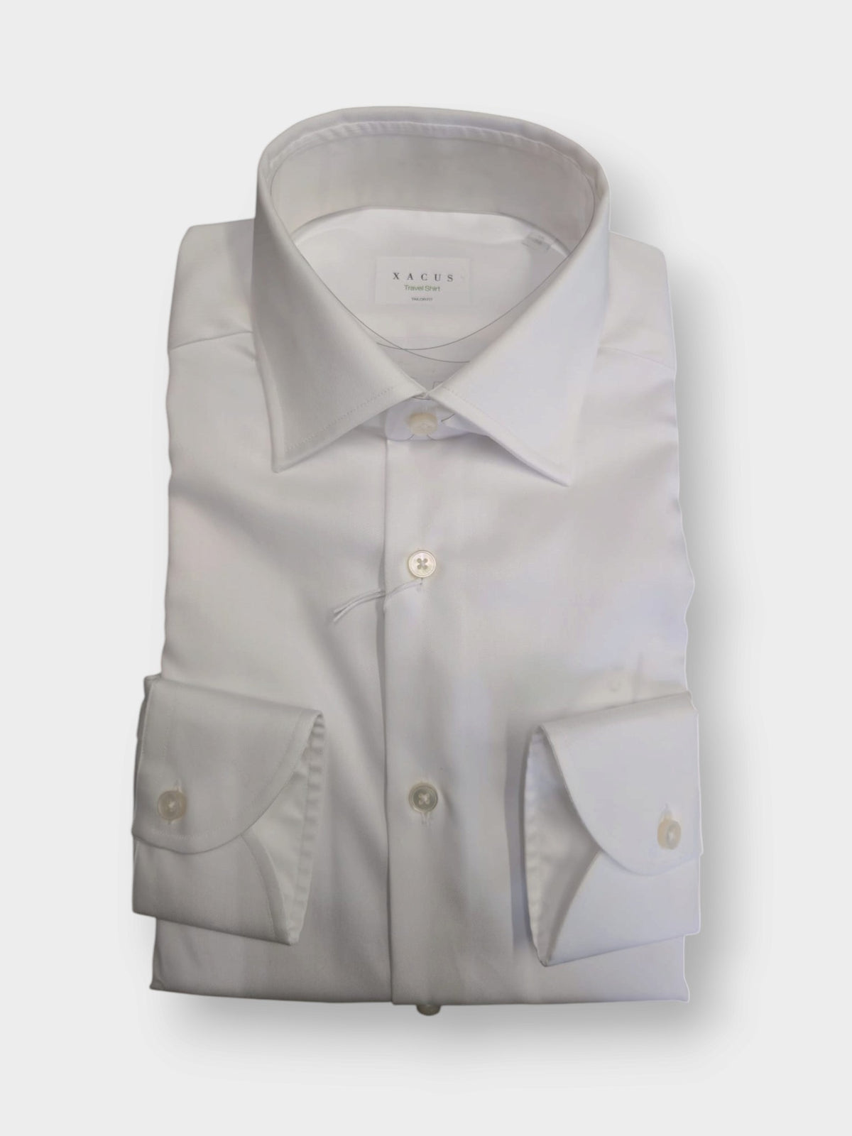 Camicia Collo Francese Piccolo Tinta Unita bianca WF53111805 001 XACUS 