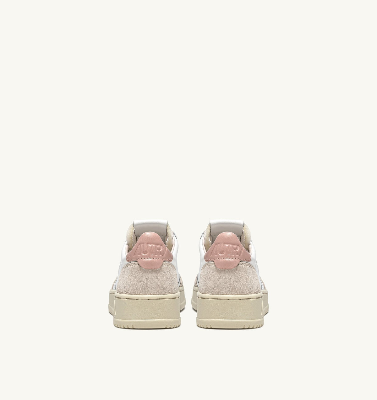 SNEAKERS MEDALIST LOW IN PELLE BIANCA E POWDER E SUEDE BEIGE  AULWLS37 AUTRY ACTION SHOES