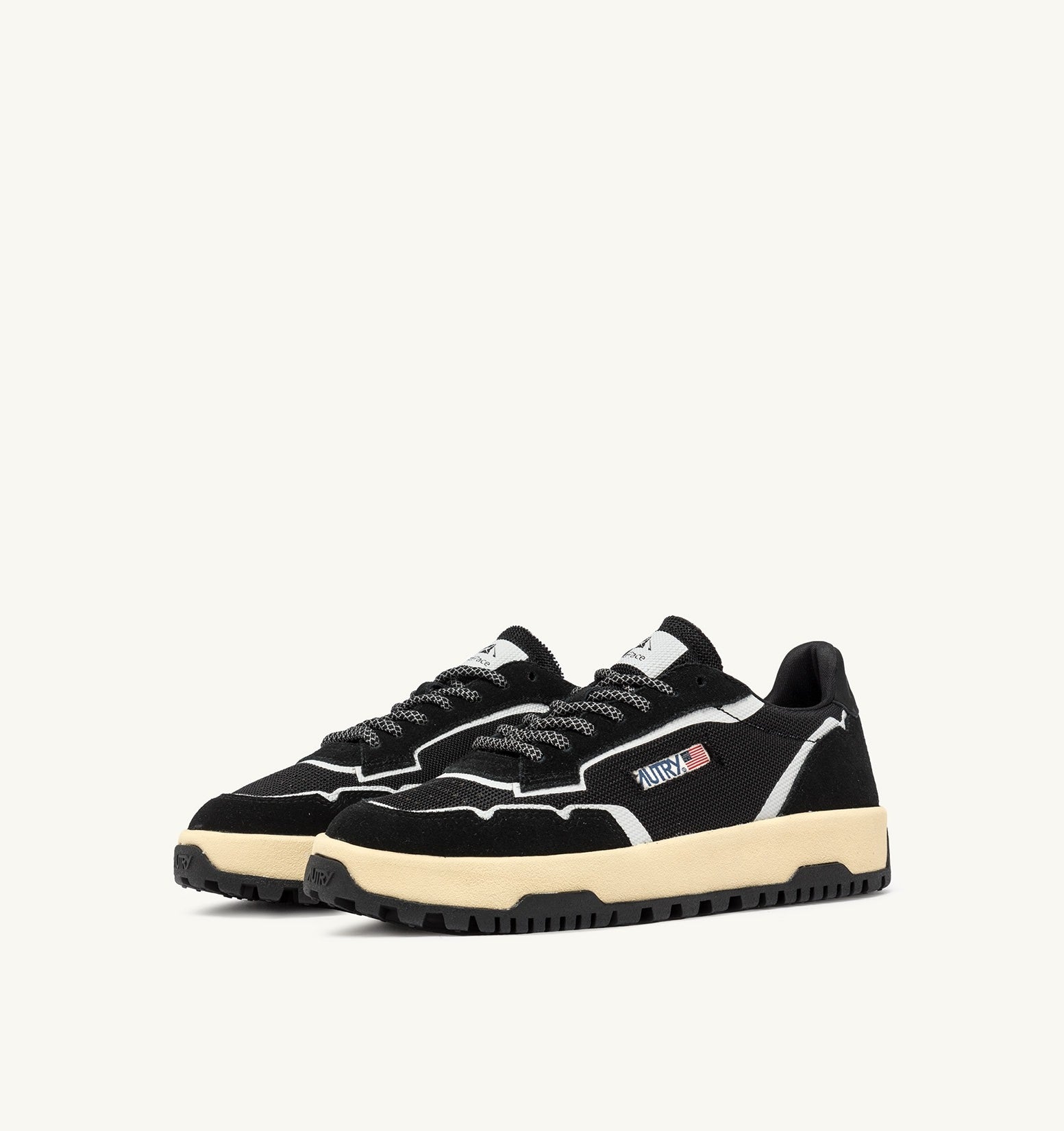 SNEAKERS WILDPACE LOW IN MESH E SUEDE COLORE NERO<BR/> LDLM AK06 AUTRY ACTION SHOES 