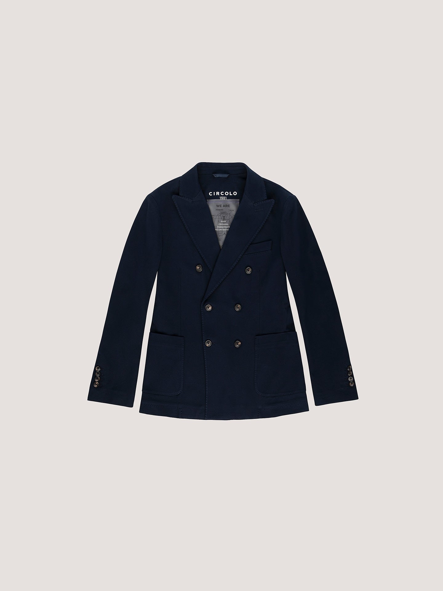 Giacca doppio petto in cotone CN4662 447 CIRCOLO 1901 