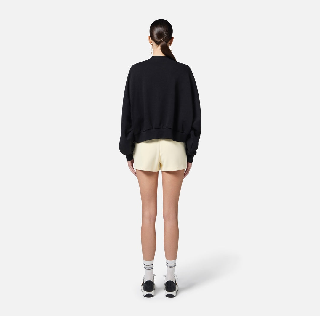 Shorts donna in crêpe con piping a contrasto SH00851E2 DL1 ELISABETTA FRANCHI 