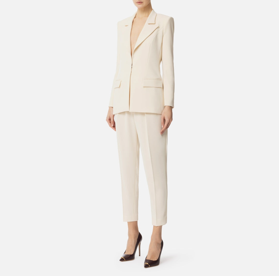 Tailleur in crêpe con decorazione logo TP00351E2 DC7 ELISABETTA FRANCHI 