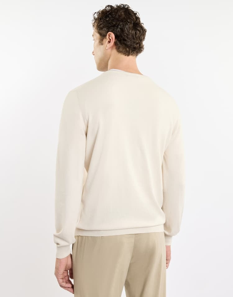 Pull Girocollo in Cotone NMMC1501730VHY 0017 FAY 