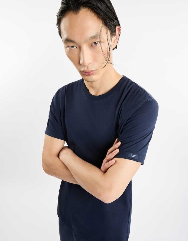 T-shirt in Cotone<BR/> NPMB3501330UCX U806 FAY 
