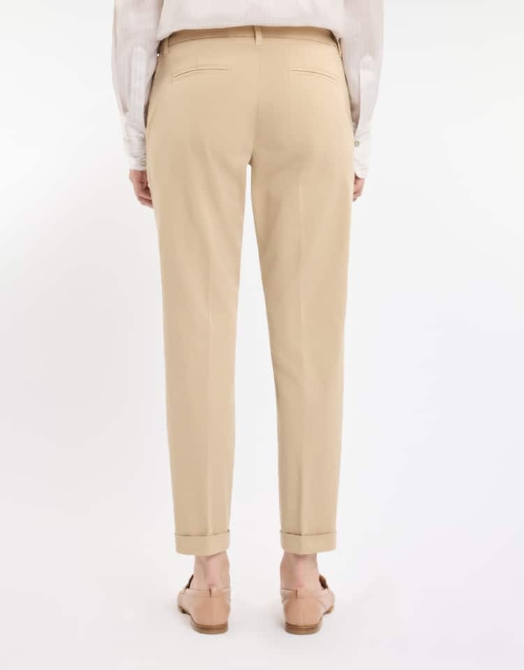 Pantaloni in Raso Stretch<BR/> NTW8050530TWBT C600 FAY 