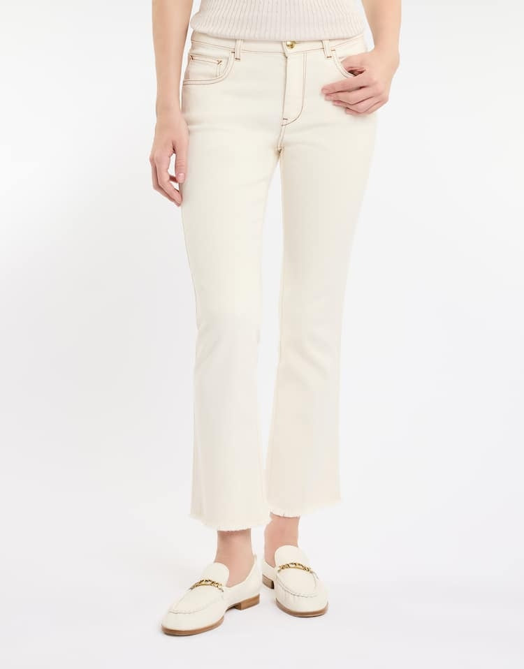 Pantaloni 5 Tasche donna in Denim NTW8650520LVTY B011 FAY 