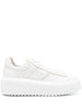 Hogan scarpe h-stripes bianco donna in pelle