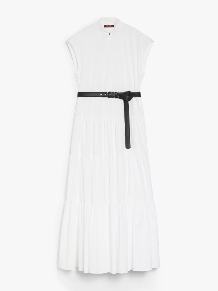 Abito chemisier in cotone con balze BAIRO 001 MAX MARA STUDIO 