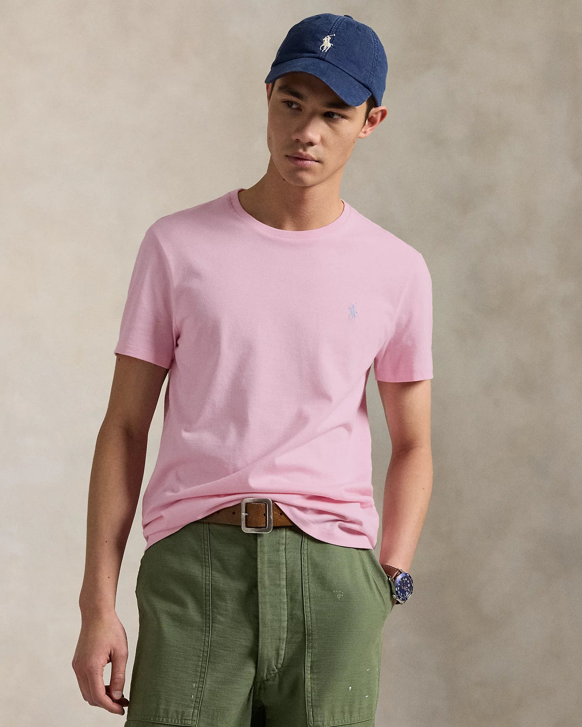 Maglietta in jersey di cotone<BR/> 710671438 417 RALPH LAUREN 