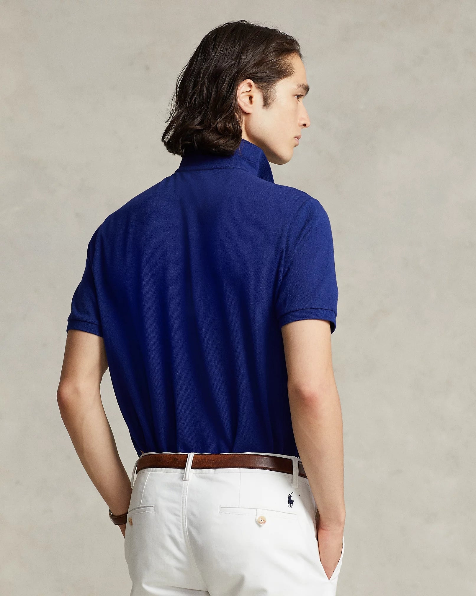 Polo in piqué Slim-Fit<BR/> 710795080 013 RALPH LAUREN 