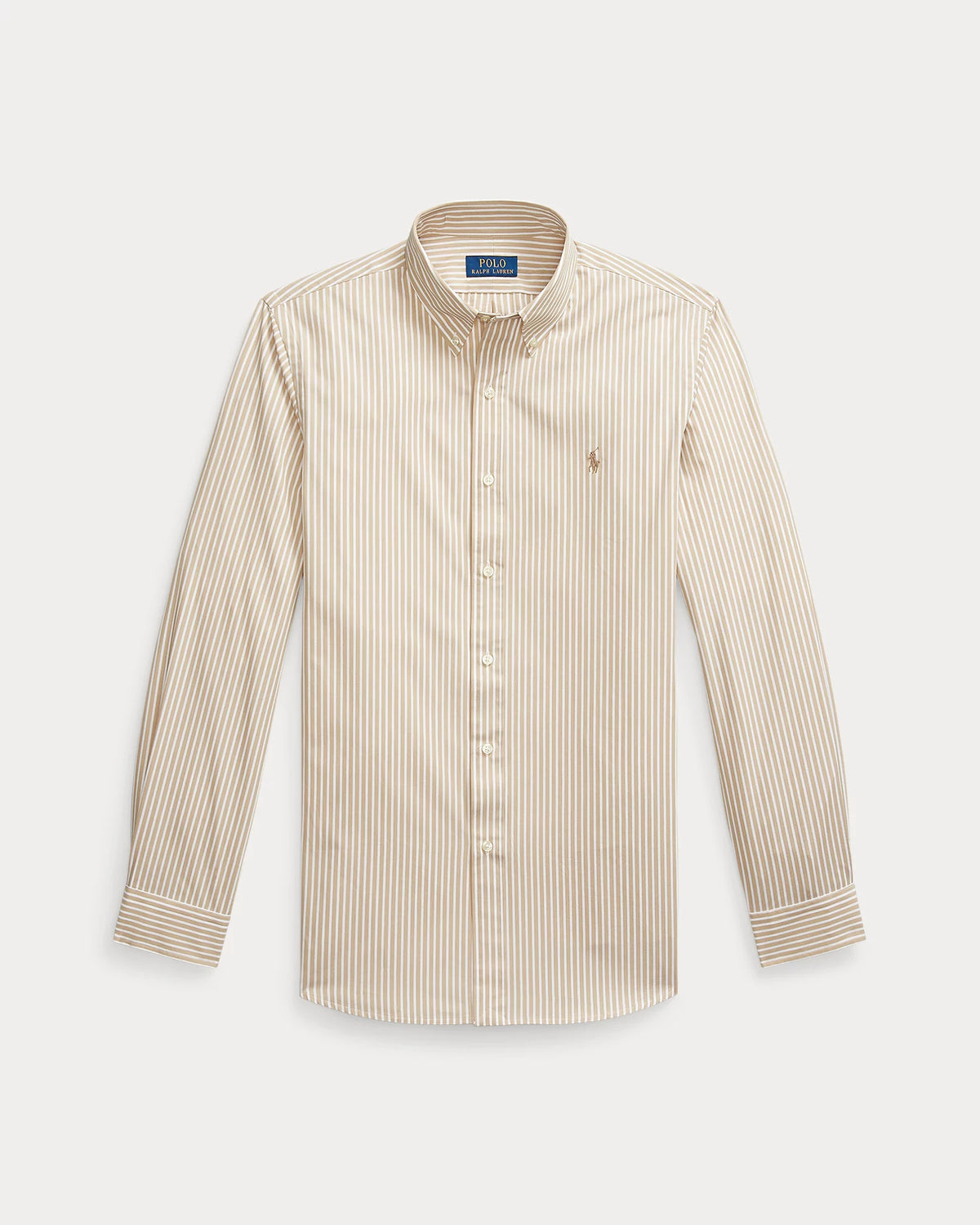 Camicia in popeline stretch a righe<BR/> 710929346 014 RALPH LAUREN 