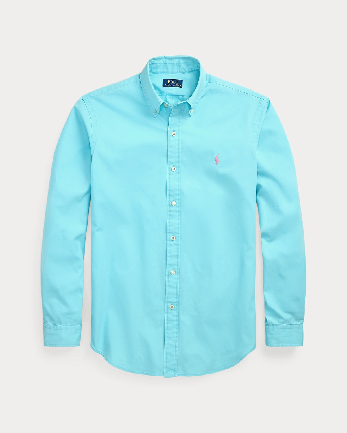 Camicia in twill Custom-Fit<BR/> 710937993 014 RALPH LAUREN 