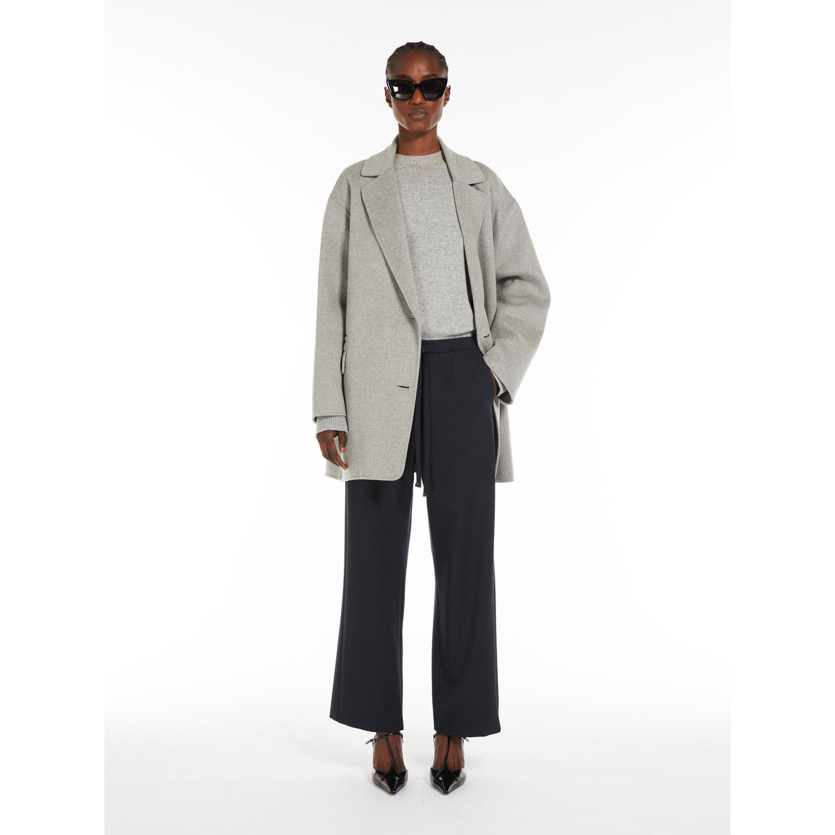 Pantalone donna in pura lana ARGENTA 001 S MAX MARA 
