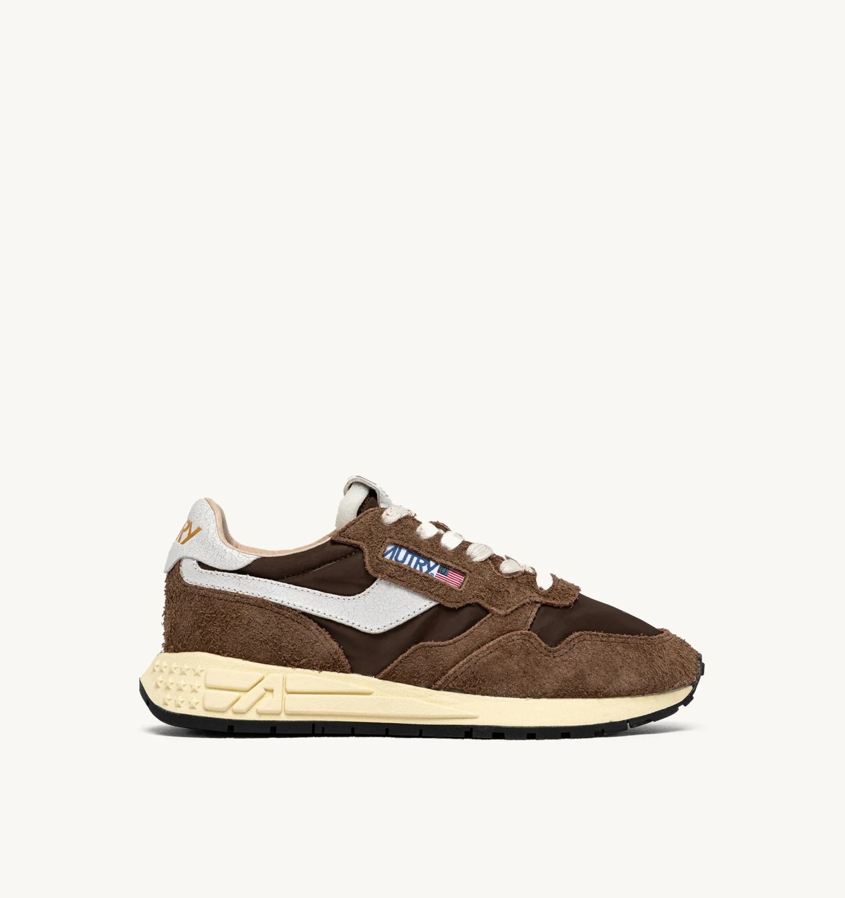 SNEAKERS REELWIND LOW IN NYLON E SUEDE BIANCO E TUNDRA WWLM NC39 AUTRY ACTION SHOES 