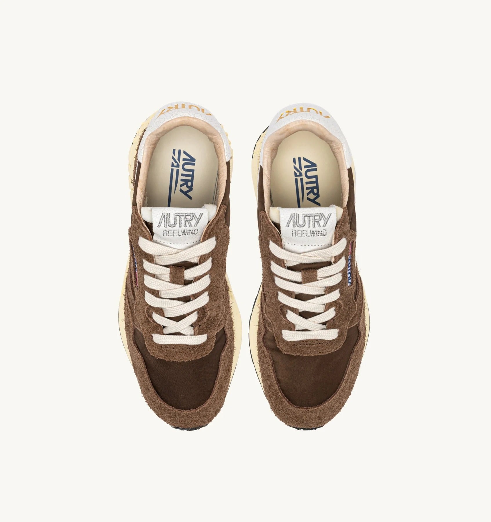 SNEAKERS REELWIND LOW IN NYLON E SUEDE BIANCO E TUNDRA WWLM NC39 AUTRY ACTION SHOES 