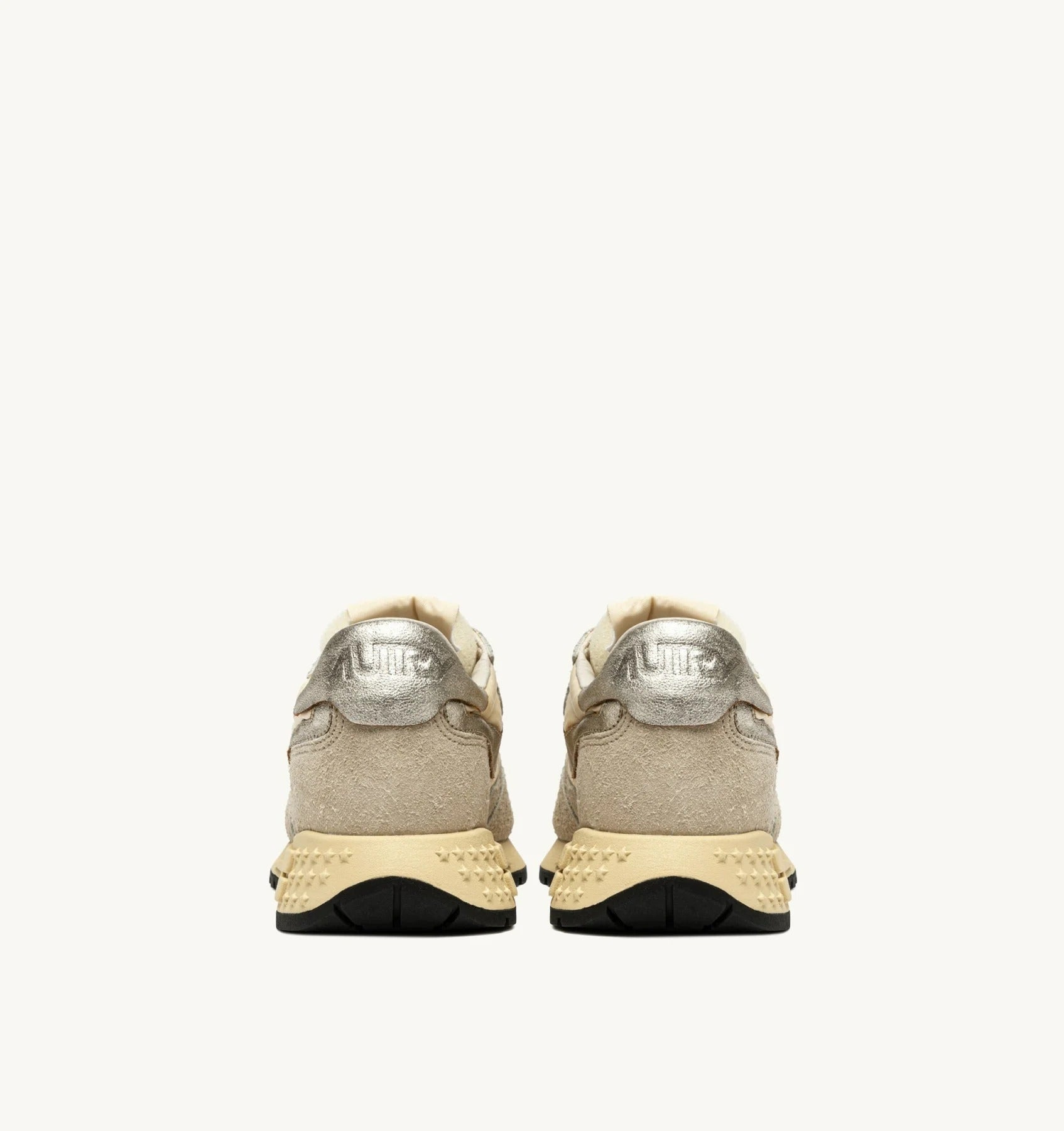 SNEAKERS REELWIND LOW IN NYLON SUEDE E PELLE ECRU' E PLATINO WWLW UT24 AUTRY ACTION SHOES 