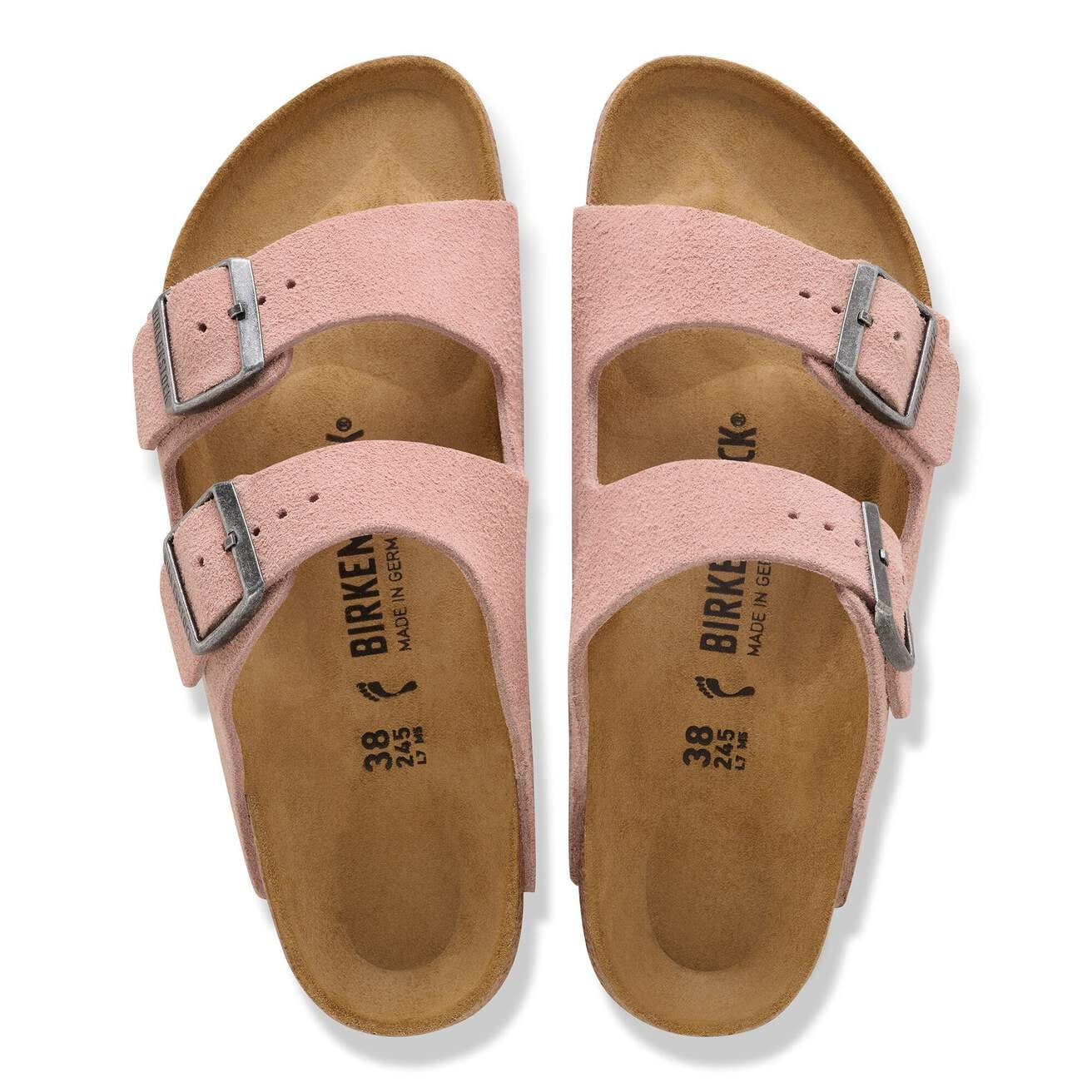 Arizona<BR/>Pelle scamosciata 1031651ARIZONA PINKCLAY BIRKENSTOCK 