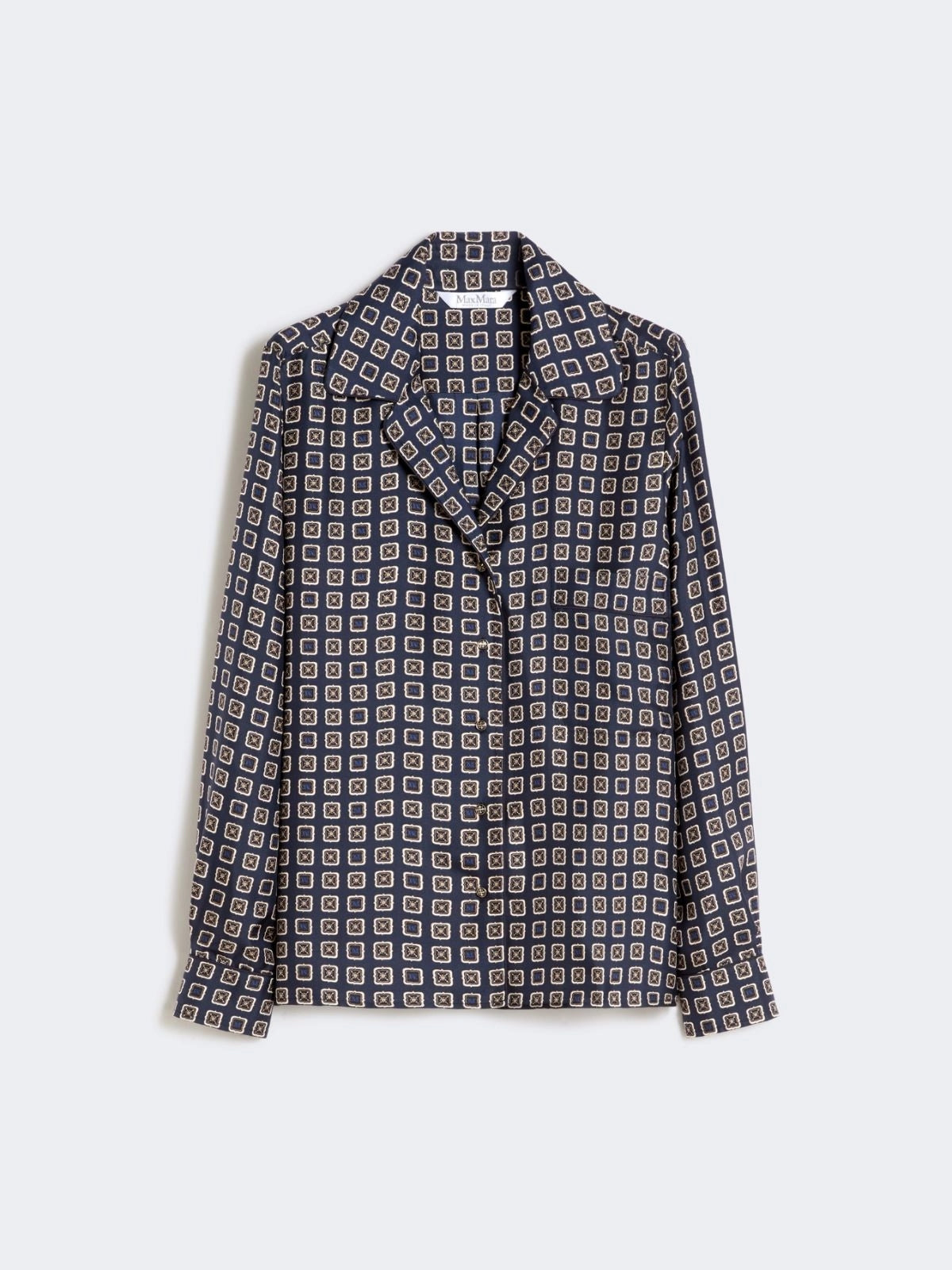 MXMDISCO<BR/>Camicia semiaderente in seta stampata MXMDISCO 002 MAX MARA 